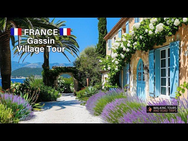 Gassin France - A Relaxing French Village Tour in Provence France 4k video