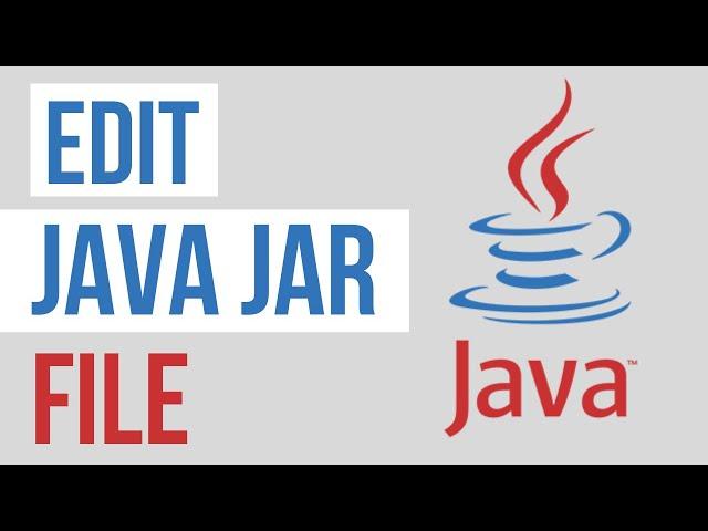 How to Edit and Compile Java Jar Files