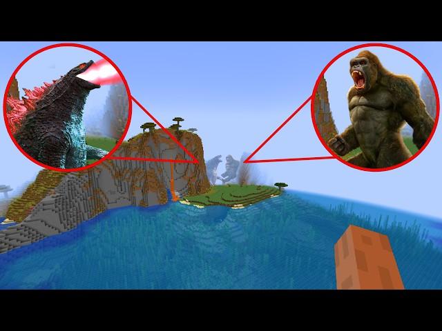 Godzilla vs King Kong in Minecraft