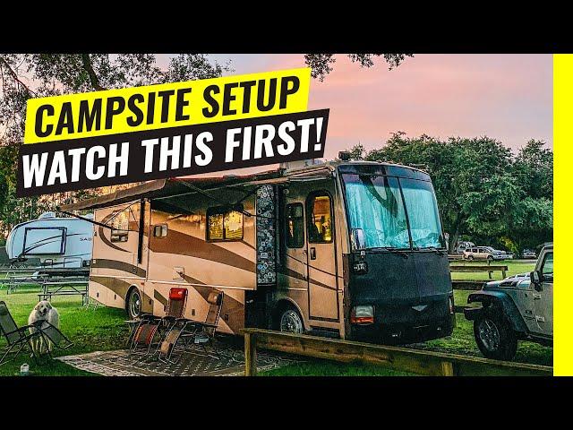 How To Set Up an RV At A Campsite | Water, Sewer, Electric & Hook Ups