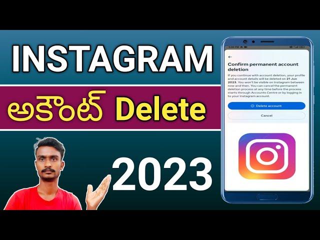 how to delete instagram account permanently in telugu | #polaiahtechtelugu