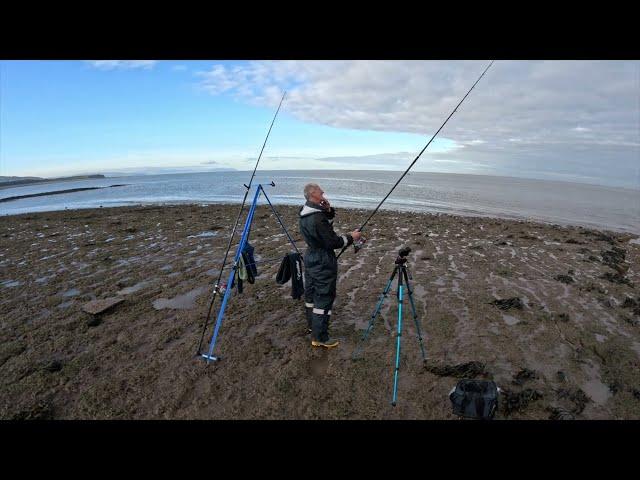 A Session At Hinkley Point Shurton With Somerset Tony. Sea Fishing The Bristol Channel Shore.Jan2025