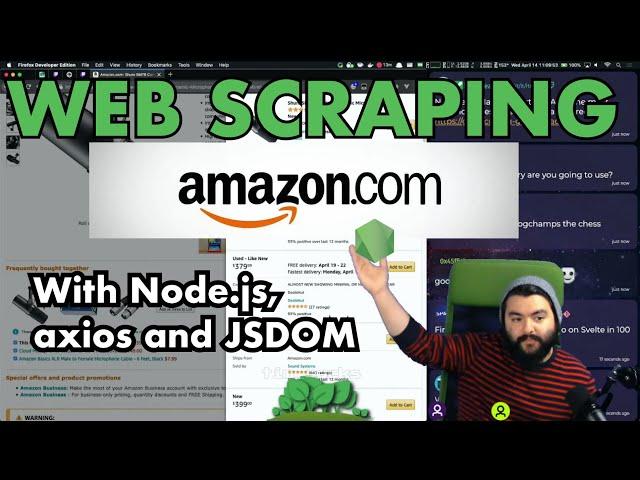  Web Scraping Amazon.com with Node.js, axios and JSDOM