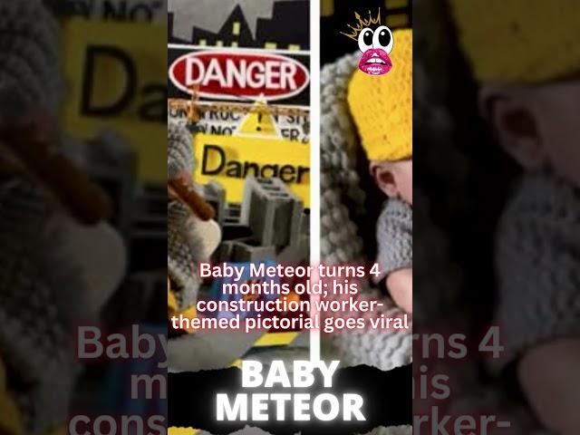 Baby Meteor turns 4 months old; his construction worker-themed pictorial goes viral