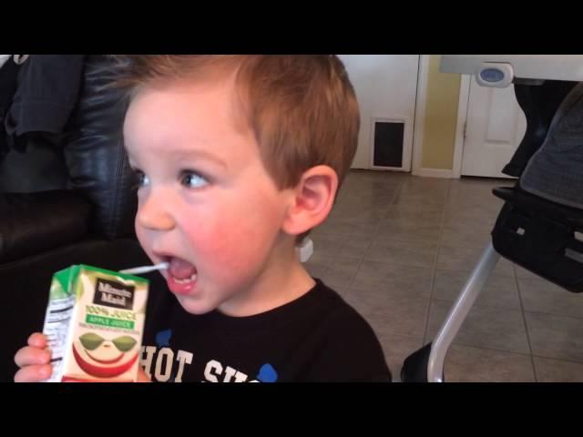 2 year old boy talking