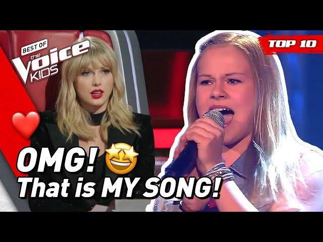 TOP 10 | BEST TAYLOR SWIFT covers in The Voice Kids (part 2)! 