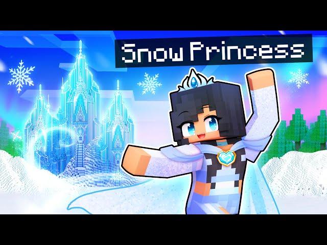 Playing as the SNOW PRINCESS in Minecraft!