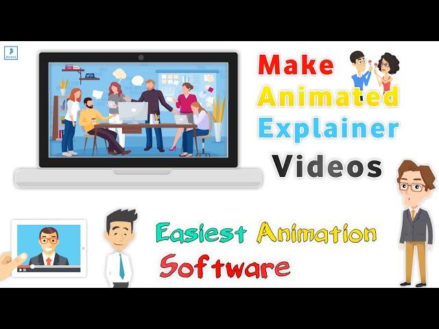How to Make Cartoon Animated Explainer Videos || Easiest Animation Maker Software for Beginners