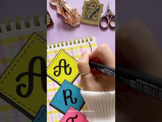 Transform Your Notebook with Unique Front Page Art!  #shorts #nhuandaocalligraphy #frontpage
