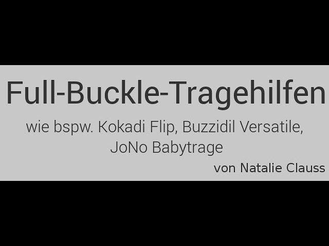 [Anleitung] Full-Buckle-Tragehilfen auf dem Rücken