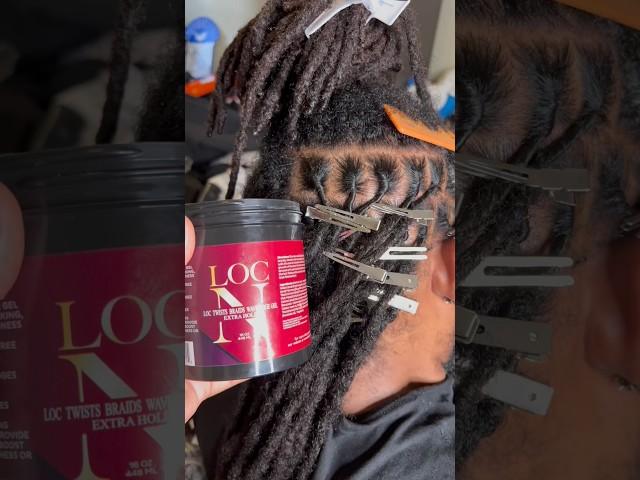 How I Retwist Locs with Loc N Gel⭐️ #AskJoche #loctutorial #locsretwist #locstyles #locngel #SHORTS