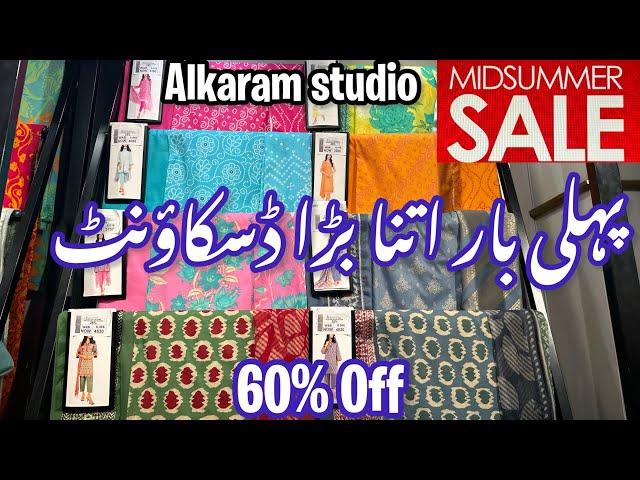 Alkaram Studio 60% Off Lawn Sale 2024 | Alkaram Studio Sale
