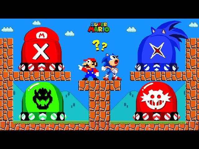 Can Mario and Sonic Press Ultimate Lord X vs MX -Eggman vs Bowser Switch in New Super Mario Bros.Wii