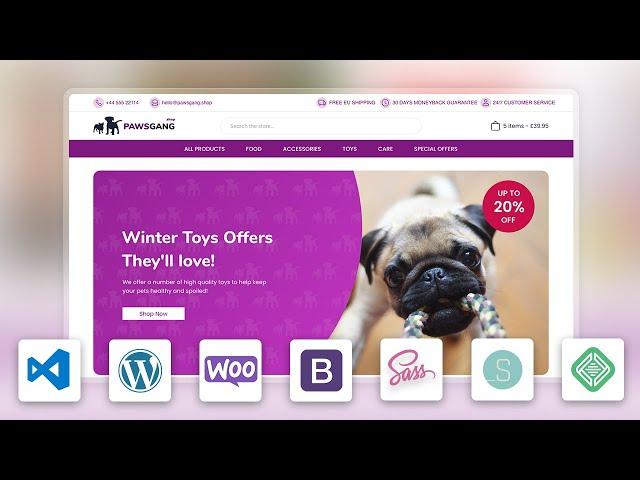 How to create a custom theme in WordPress from scratch - WooCommerce (Underscores & Bootstrap)