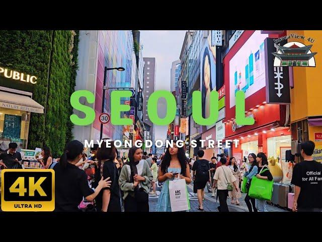 Myeongdong Street: A Hub of Shopping and Street Food 4K