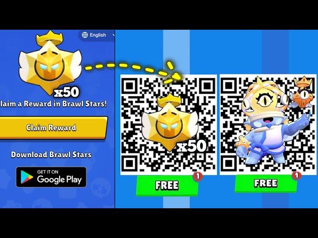 FREE GIFT x50 ANGEL VS DEMON STAR DROP & GEN SKIN QR CODE  BRAWL STARS QR CODE