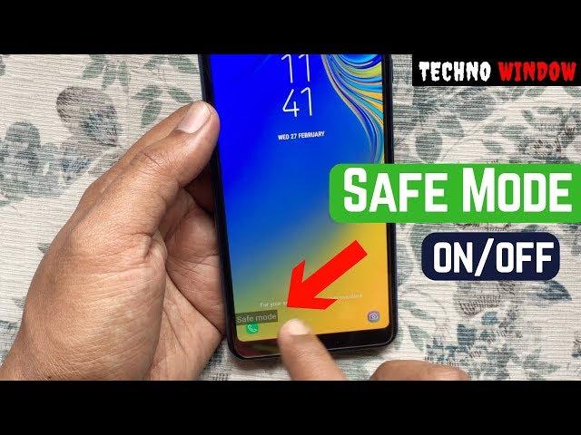 How to Turn ON / Off Safe Mode on Samsung Galaxy A7 (2018)