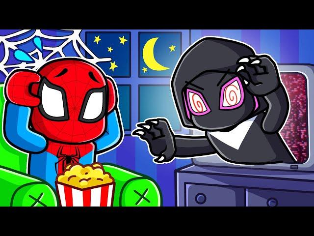 Spiderman And Gwen Have A ROBLOX MOVIE NIGHT!