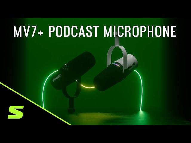 Tap the Full Spectrum of Sound: MV7+ Podcast Microphone | Shure