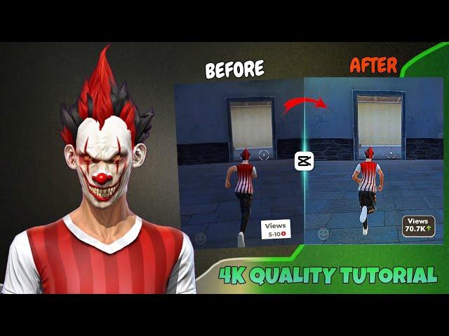 How to increase free fire video quality like @PATANGAMERYT|| 4k quality tutorial free fire 