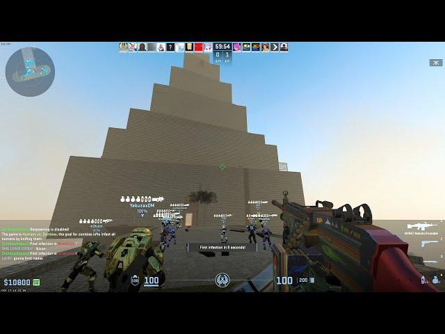 CS2 Zombie Escape Testing ze_chicken_lords_tower On Lev Server
