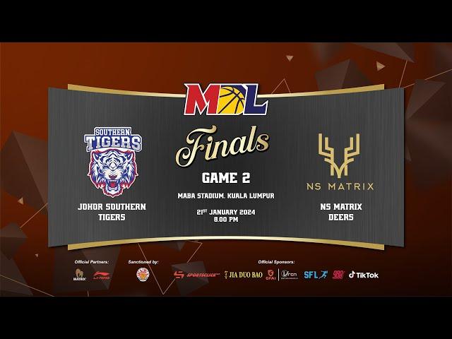 [LIVE] MBL Playoffs 2023 | Finals Game 2 | Johor Southern Tigers vs NS Matrix Deers