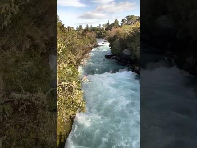 Scary moment at Huka Falls