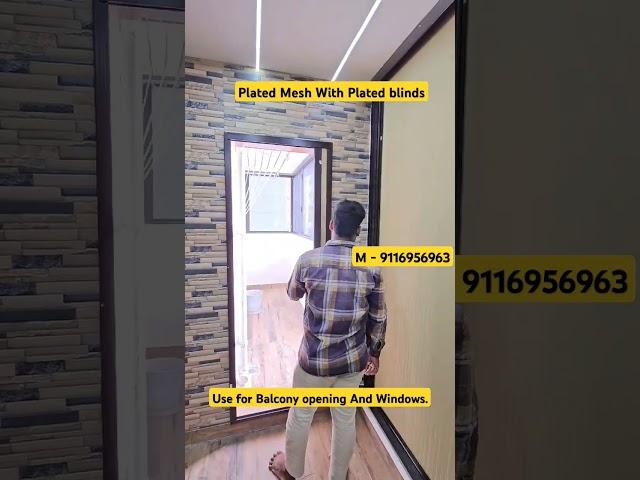 Plated Mesh With Plated Blinds For Balconies & Windows. #upvcwindow #balcony #upvc #pvcwindows #cnc