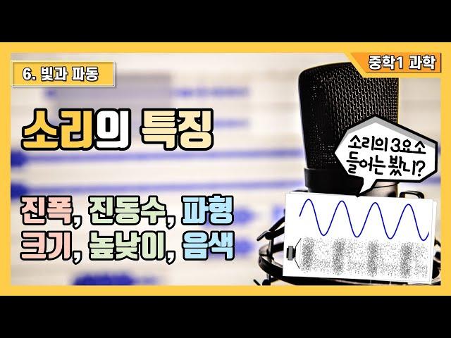 [중1 과학] 6.빛과 파동 - 소리의 특징