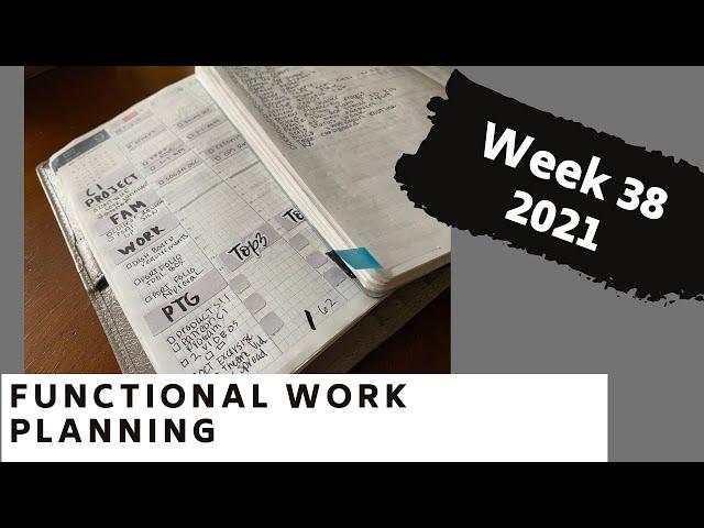 Weekly FUNCTIONAL planning PROCESS and weekly gtd setup 2021 Wk 38