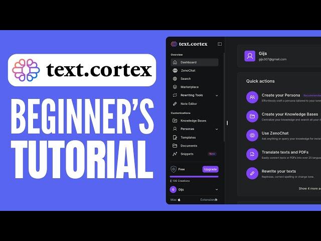 TextCortex Tutorial (2025) | How to Use TextCortex