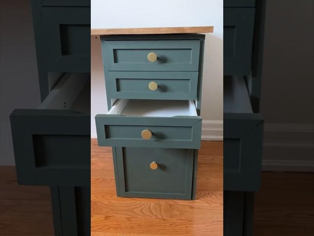 IKEA Alex drawer hack! Add some trim and paint. Watch as I make over a new office space #ikeahack