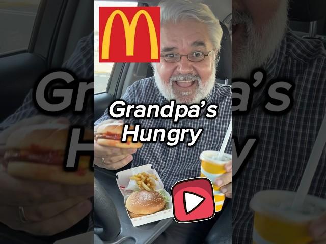 Grandpa is hungry for McDonald's May Weekly Deals. #grandpa #Grandpa007 #lunch #mcdonalds #fastfood