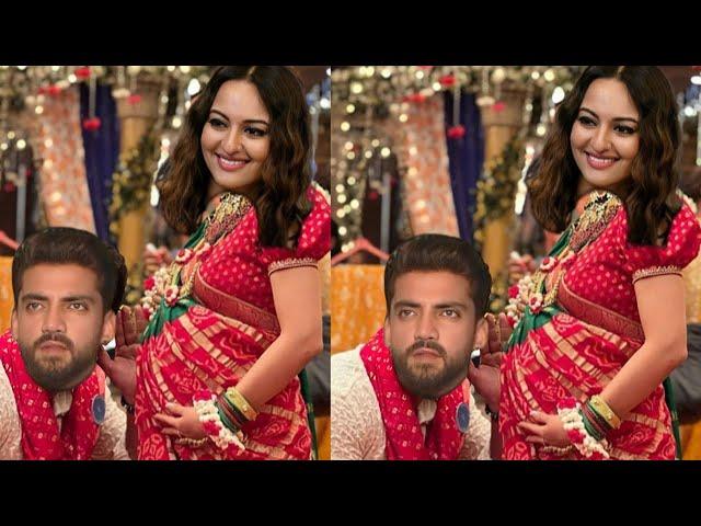 Sonakshi Sinha Celebrating Godh Bharai Rasam Celebration with Husband Zaheer Iqbal