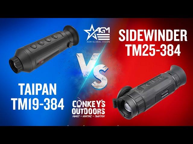 AGM Taipan TM-19-384 VS AGM Sidewinder TM25-384 - IN THE WOODS!