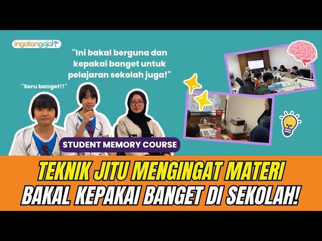 Terbukti! Les Ini Bantu Anak Lebih Mudah Ingat Pelajaran Sekolah | STUDENT MEMORY COURSE