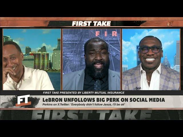 Perk responds to LeBron unfollowing him on social media  | First Take