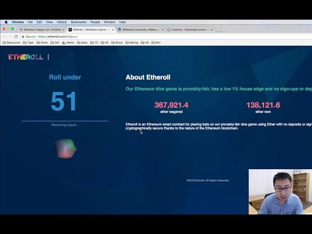 沁原的硅谷创新课 007 区块链最火的博彩游戏是如何赚钱的 Etheroll、Ethereum、Solidity、DAPP、Blockchain