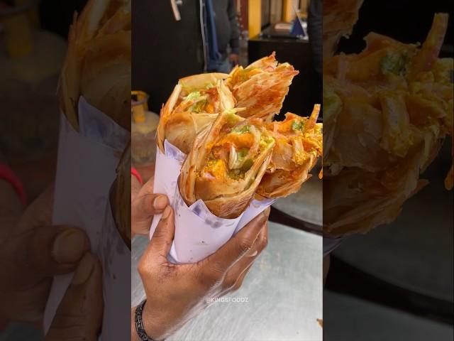 ₹120 Paneer Kathi Roll #shorts #kathiroll #indianstreetfood