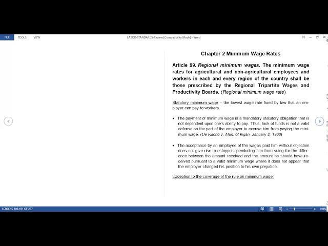 TITLE II: WAGES (Part 1)