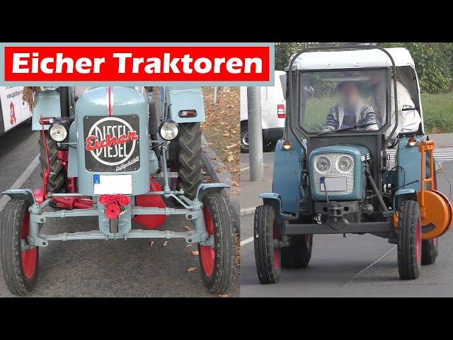 2 Eicher Traktoren Oldtimer  * 2 Vintage EICHER tractors