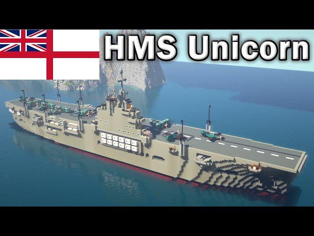  Minecraft Tutorial: How to Make an Aircraft Carrier (HMS Unicorn)