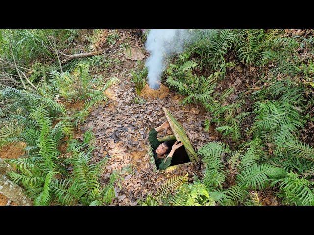 How to Build a warm underground Shelter / King Of Satyr