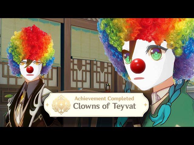 Zhongli and Venti being clowns for 2 minutes straight