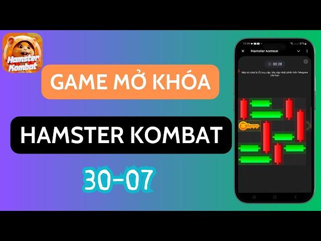 30-07 Game mini mở khóa trên Hamster Kombat - Crypto Đây Rồi