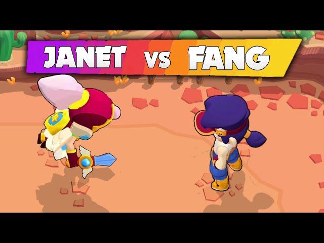 JANET vs FANG | 1vs1 | Brawl Stars