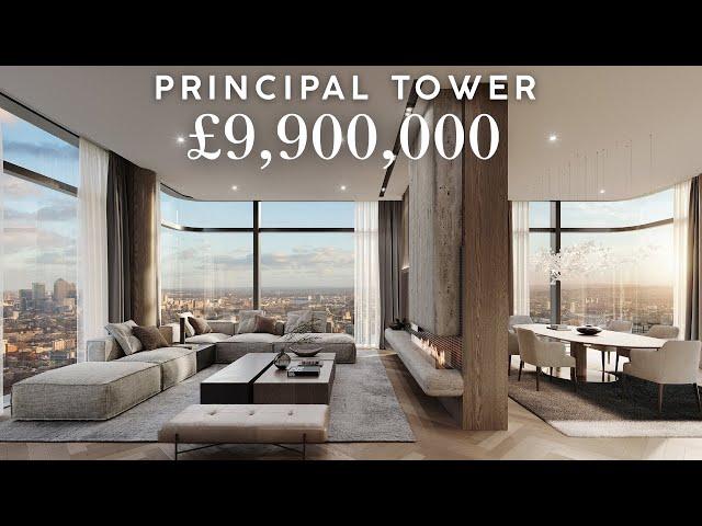 Inside The Re-imagined £9,900,000 Principal Tower Penthouse | Apartment Tour | Property London