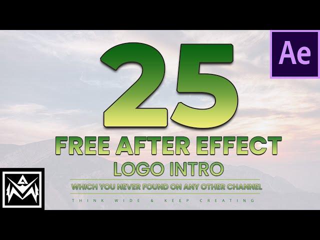 Best 25 free Logo Intro After Effects Template | Copyright Free