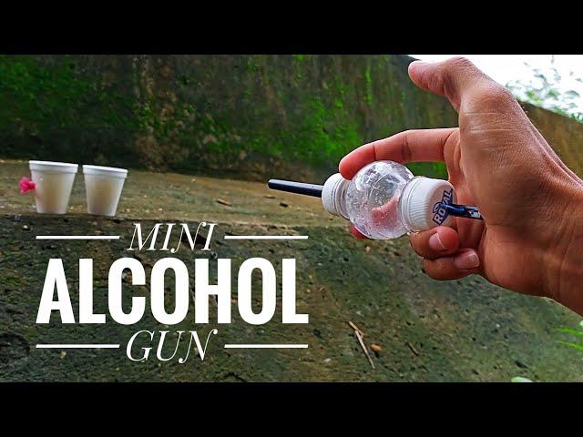 How to make mini alcohol gun using Plastic bottles