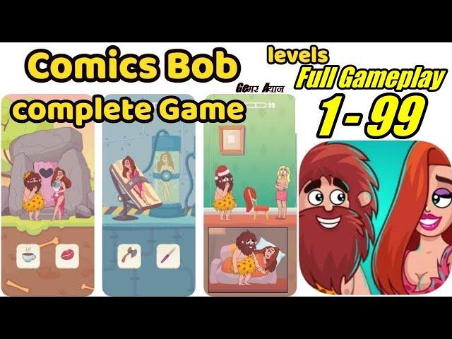 Comics Bob Game All Level 1-99 | comic bob game hot level | comic bob all Levels walkthrough